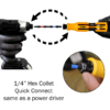 PHLiPBiT ULT Multi Screwdriver – PiKSiX Custom Load With 12 Double-End Impact Bits, 4-Inch Length, Hourglass Handle, Built-in Ruler And Gauge – 2025 Popular Mechanics Winner
